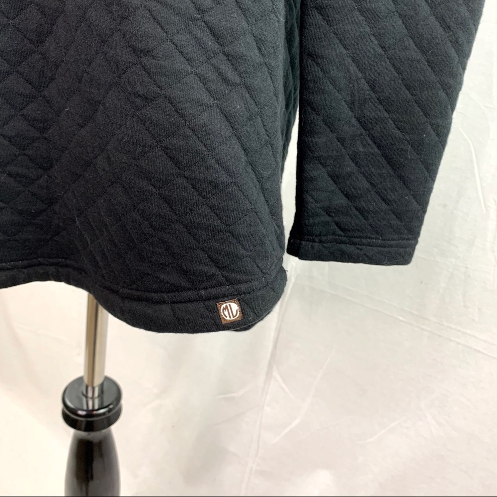 Marley Lilly monogram MLS quilted tunic sweatshirt NWT - Picture 4 of 15